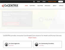 Tablet Screenshot of cocentrix.com